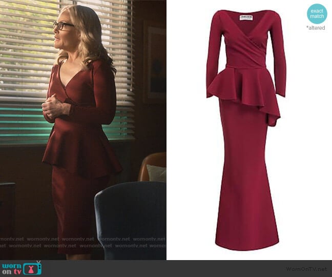 Chiara Boni La Petite Gitana Dress worn by Linda Martin (Rachael Harris) on Lucifer