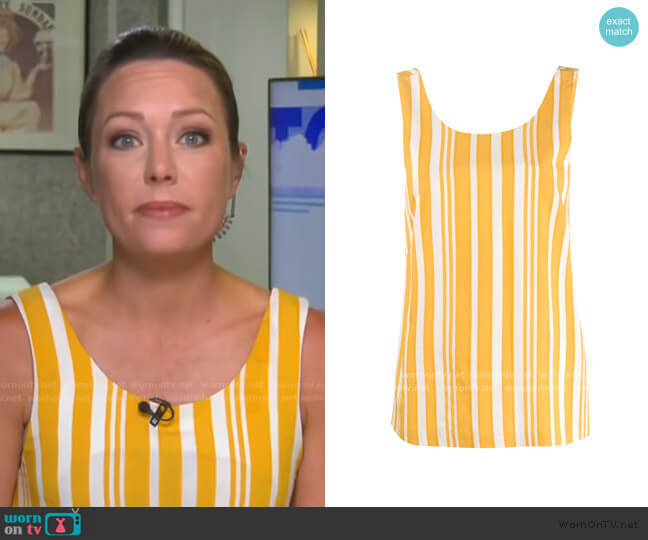 Chinti and Parker Striped Tank Top worn by Dylan Dreyer on Today