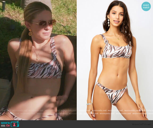 Frankies Bikinis Stormy Tiger Top worn by Leah McSweeney on The Real Housewives of New York City