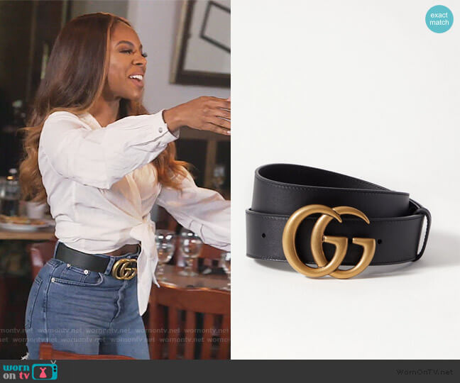 Gucci Leather Belt worn by Candiace Dillard Bassett on The Real Housewives of Potomac