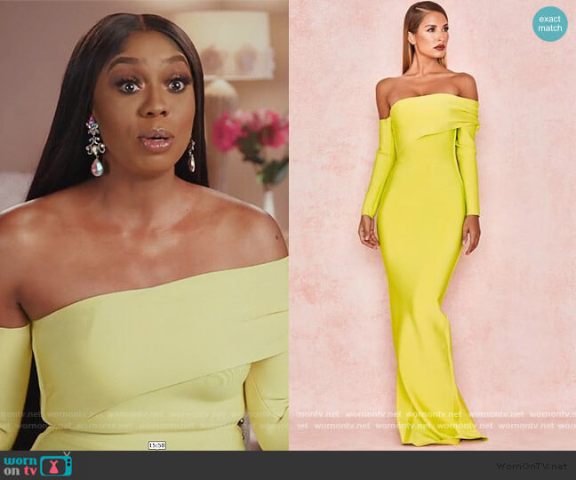 House of CB Nalani Dress worn by Wendy Osefo on The Real Housewives of Potomac