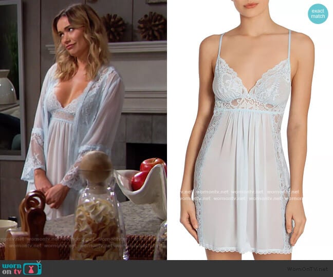 In Bloom by Jonquil Lace Chemise Nightgown worn by Flo Fulton (Katrina Bowden) on The Bold and the Beautiful