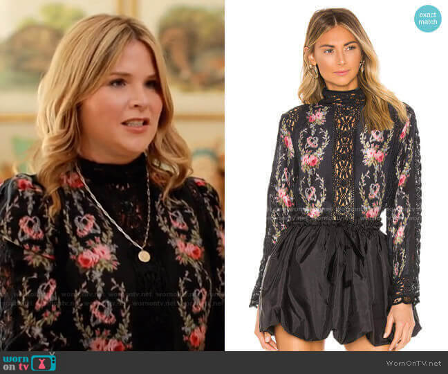 LoveShackFancy Jacque Top worn by Jenna Bush Hager on Today