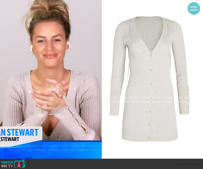 Jacquemus Lauris Cardigan worn by Morgan Stewart on E! News