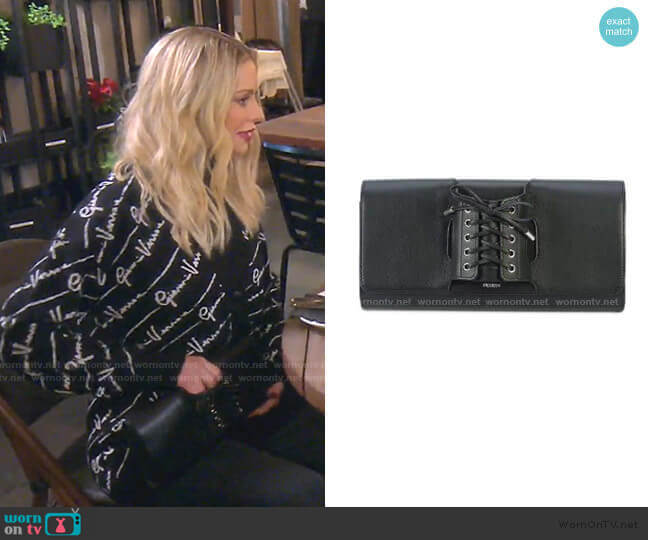 Perrin Paris Le Corset Clutch Bag worn by Dorit Kemsley on The Real Housewives of Beverly Hills