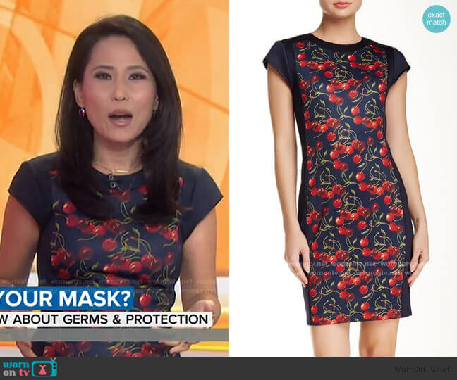Ted Baker Luski Printed Bodycon Dress worn by Vicky Nguyen on Today