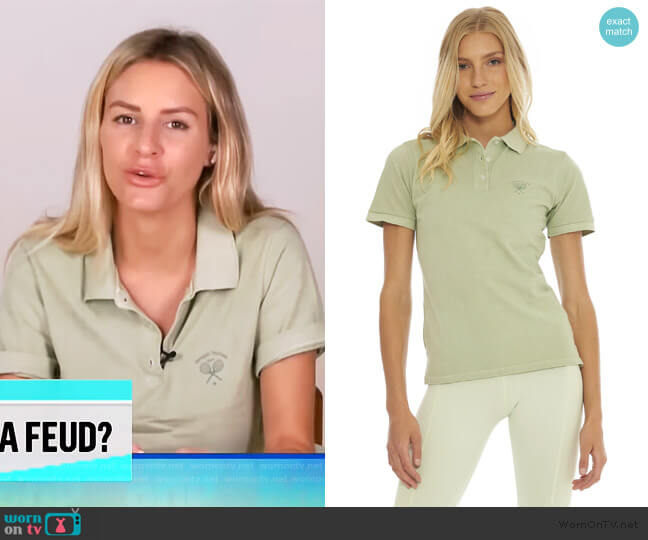 Morgan Stewart Sport Peppermint Classic Polo worn by Morgan Stewart on E! News