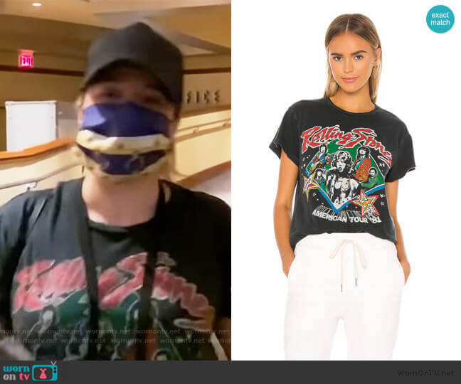 Madeworn Rolling Stones Sold Out '81 Tee worn by Kelly Clarkson on The Kelly Clarkson Show