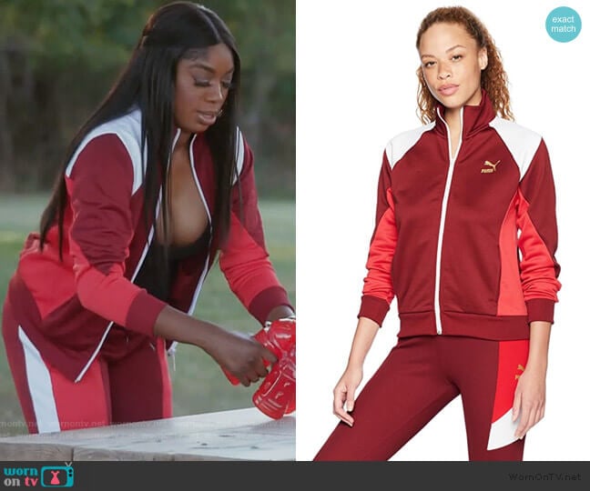 Puma Retro Track Jacket worn by Wendy Osefo on The Real Housewives of Potomac