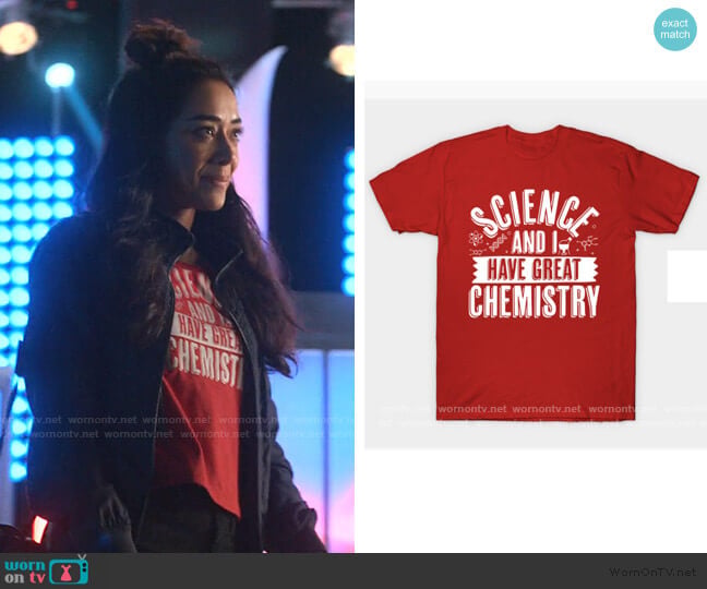 thingsandthings Science And I Have Great Chemistry T-Shirt worn by Ella Lopez (Aimee Garcia) on Lucifer