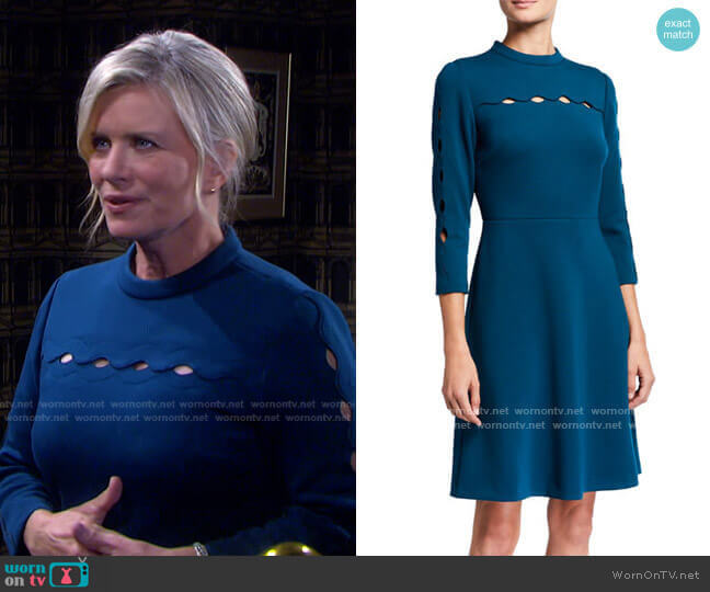 Elie Tahari Senna Cutout Detail Dress worn by Kayla Brady (Mary Beth Evans) on Days of our Lives
