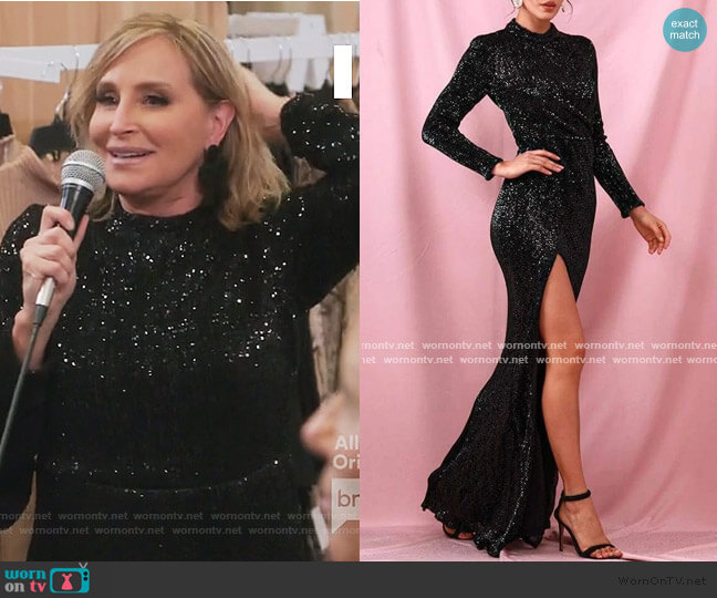 Sonja Glisten To Me Maxi Dress worn by Sonja Morgan on The Real Housewives of New York City