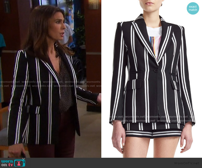 Maje Vakila Blazer worn by Hope Williams (Kristian Alfonso) on Days of our Lives