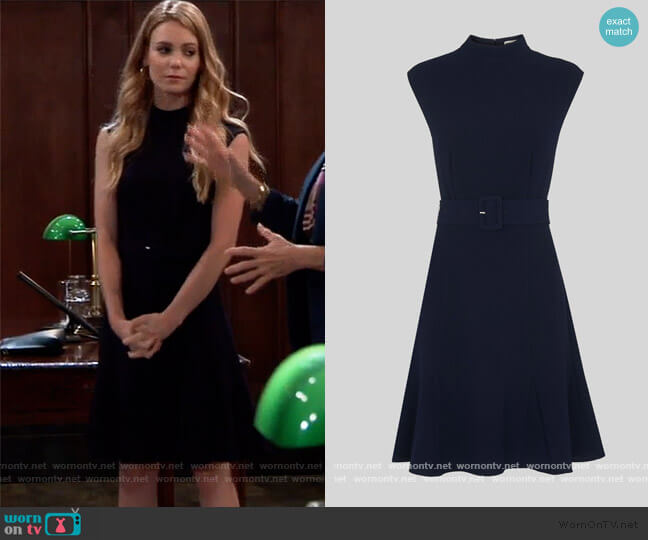 Whistles Sleeveless Belted Dress worn by Nelle Benson (Chloe Lanier) on General Hospital