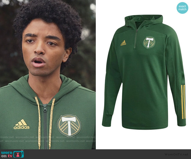 Adidas Green Portland Timbers Hoodie Jacket