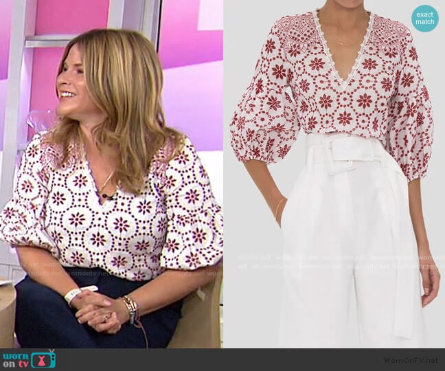 Alexis Lanai Top worn by Jenna Bush Hager on Today