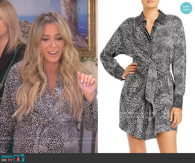 Alice + Olivia Jodi Shirt Dress worn by Teddi Mellencamp Arroyave on The Real Housewives of Beverly Hills