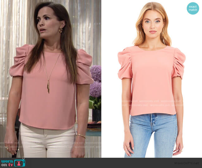 Amanda Uprichard Merris Top worn by Chelsea Lawson (Melissa Claire Egan) on The Young and the Restless
