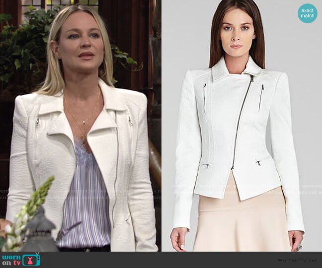 Bcbgmaxazria Boe Jacket worn by Sharon Newman (Sharon Case) on The Young and the Restless