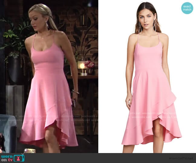 Black Halo Marie Dress worn by Abby Newman (Melissa Ordway) on The Young and the Restless