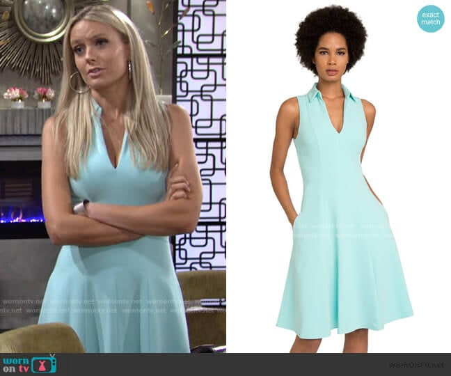Black Halo Romee Dress worn by Abby Newman (Melissa Ordway) on The Young and the Restless