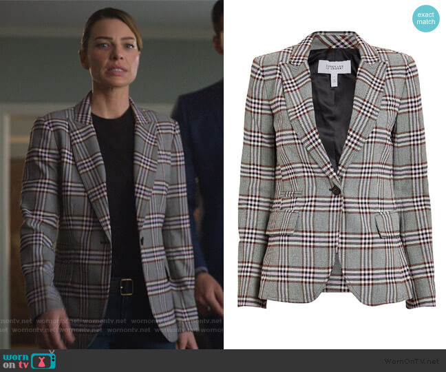 Derek Lam Crosby 10 Plaid Twill Blazer worn by Chloe Decker (Lauren German) on Lucifer