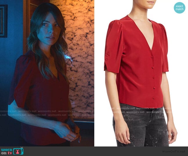 Frame Olivia Top worn by Chloe Decker (Lauren German) on Lucifer