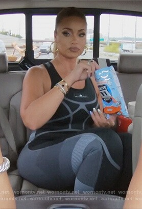 Gizelle’s workout bodysuit on The Real Housewives of Potomac