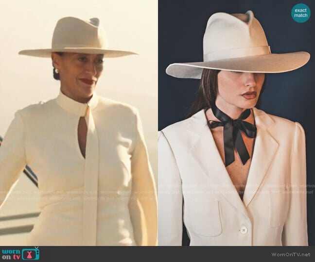 Gladys Tamez Bianca Hat worn by Grace Davis (Tracee Ellis Ross) on The High Note