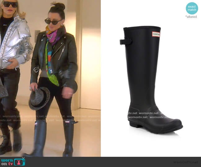 Hunter Original Tall Rain Boots worn by Kyle Richards on The Real Housewives of Beverly Hills