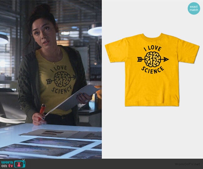 Steppeua I Love Science T-Shirt worn by Ella Lopez (Aimee Garcia) on Lucifer