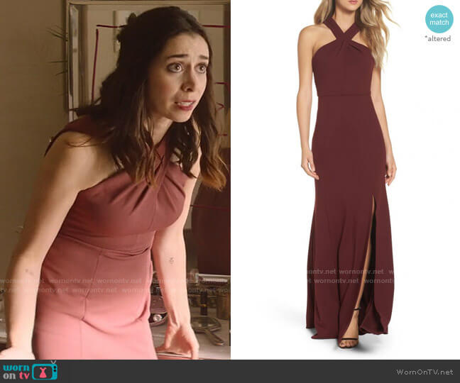 Jenny Yoo Kayleigh Gown worn by Sarah (Cristin Milioti) on Palm Springs (2020)