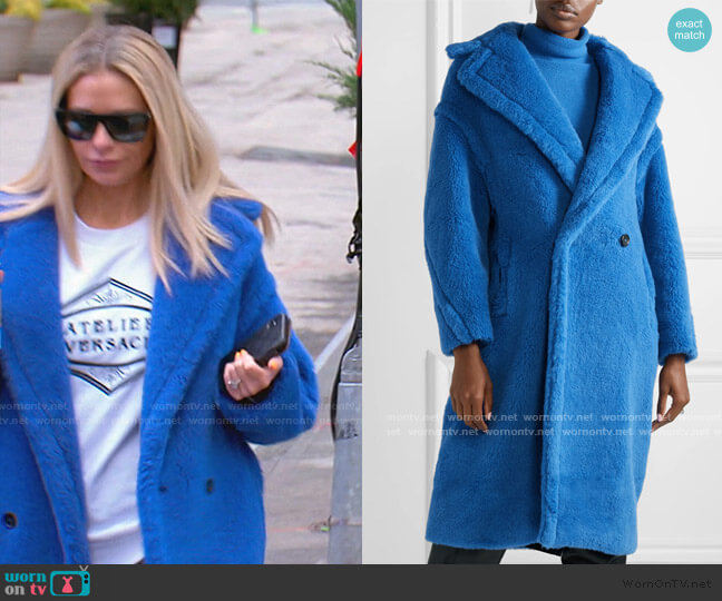 Max Mara Teddy Bear Alpaca-Blend Coat worn by Dorit Kemsley on The Real Housewives of Beverly Hills