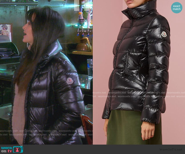 Moncler Danae Down Jacket worn by Kyle Richards on The Real Housewives of Beverly Hills