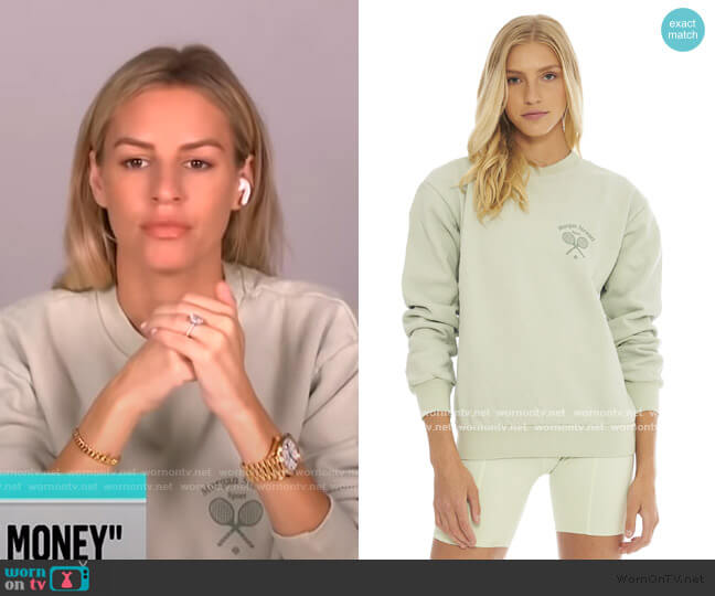 Morgan Stewart Sport Peppermint Sweatshirt worn by Morgan Stewart on E! News