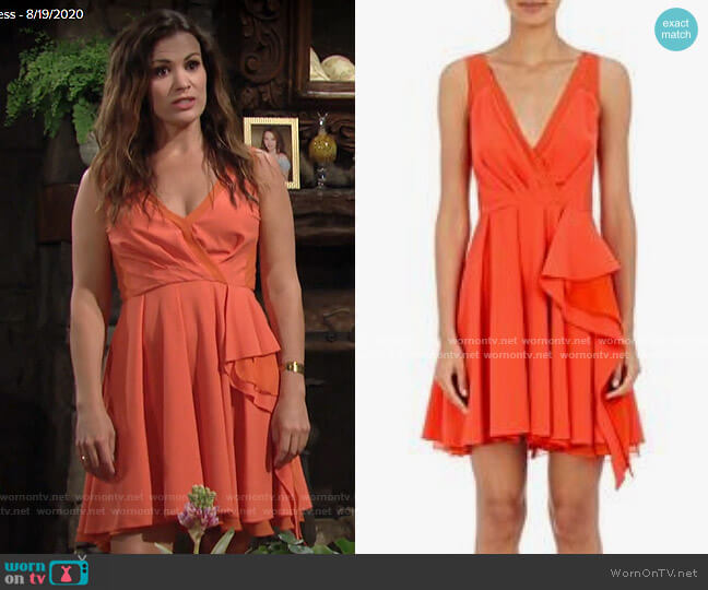 Philosophy Di Lorenzo Serafini Surplice Dress worn by Chelsea Lawson (Melissa Claire Egan) on The Young and the Restless