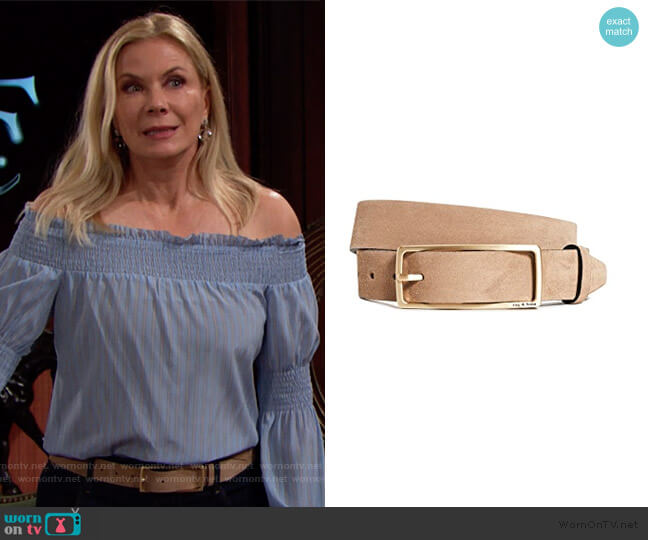 Rag and Bone Rebound Belt worn by Brooke Logan (Katherine Kelly Lang) on The Bold and the Beautiful