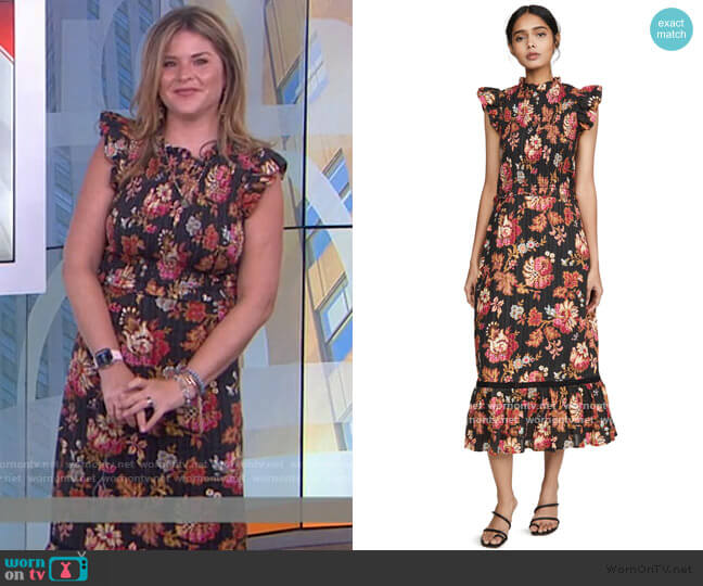 Sea Pascale Midi Dress worn by Jenna Bush Hager on Today