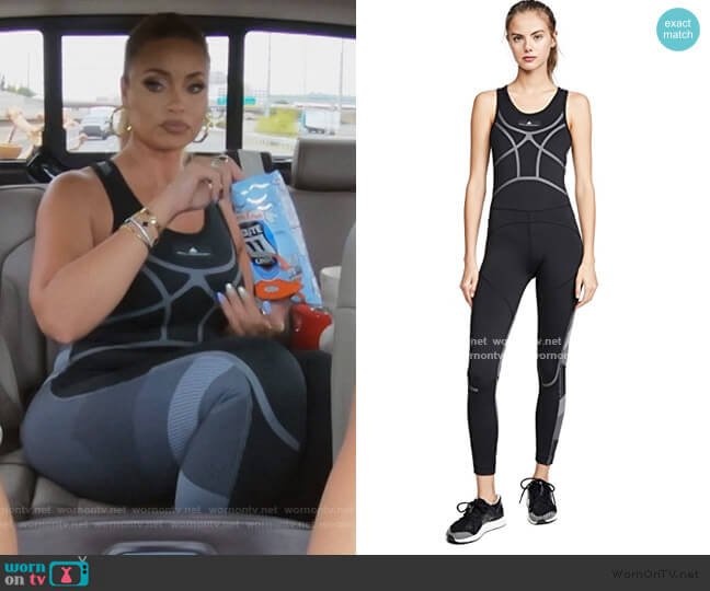 Adidas by Stella McCartney Train All In One Jumpsuit worn by Gizelle Bryant on The Real Housewives of Potomac