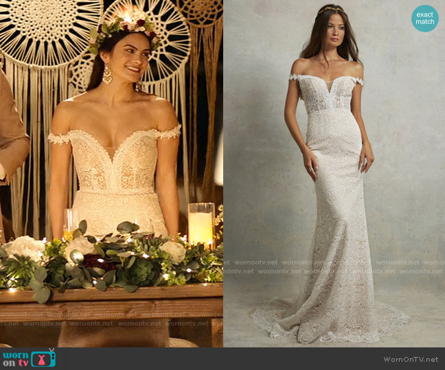 Tara Lauren Parker Gown worn by Tala (Camila Mendes) on Palm Springs (2020)