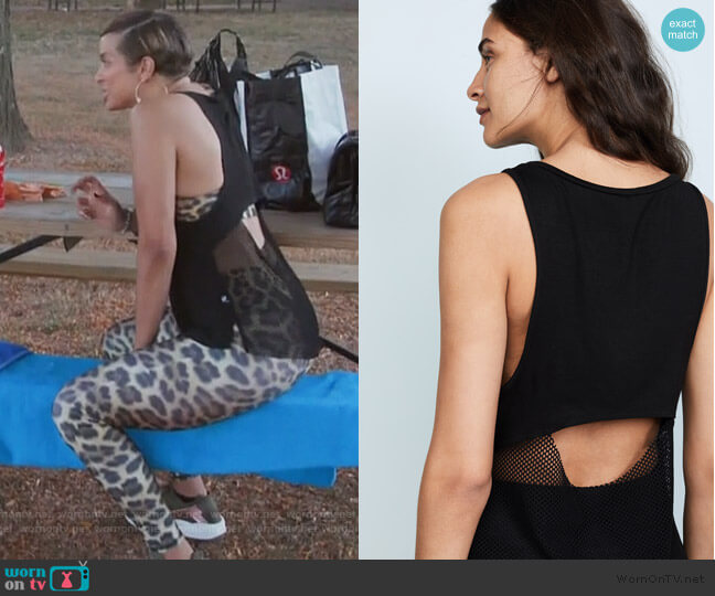Terez Fishnet Back Tank worn by Robyn Dixon on The Real Housewives of Potomac