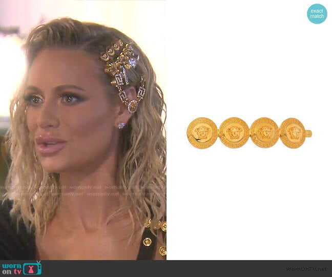 Versace Medusa Motif Hair Pin worn by Dorit Kemsley on The Real Housewives of Beverly Hills