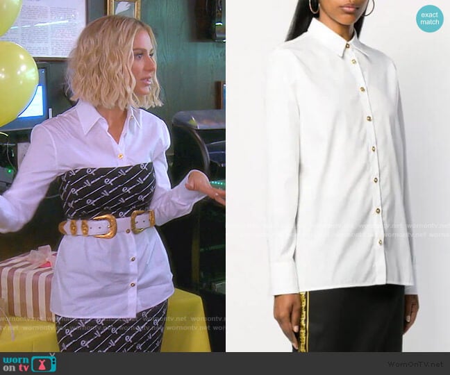 Versace Button-Down Shirt worn by Dorit Kemsley on The Real Housewives of Beverly Hills