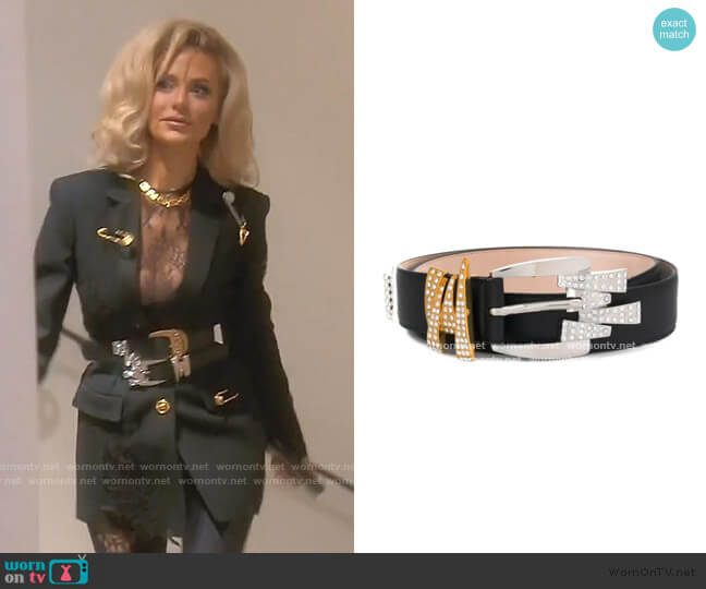 Versace Embellished Belt worn by Dorit Kemsley on The Real Housewives of Beverly Hills