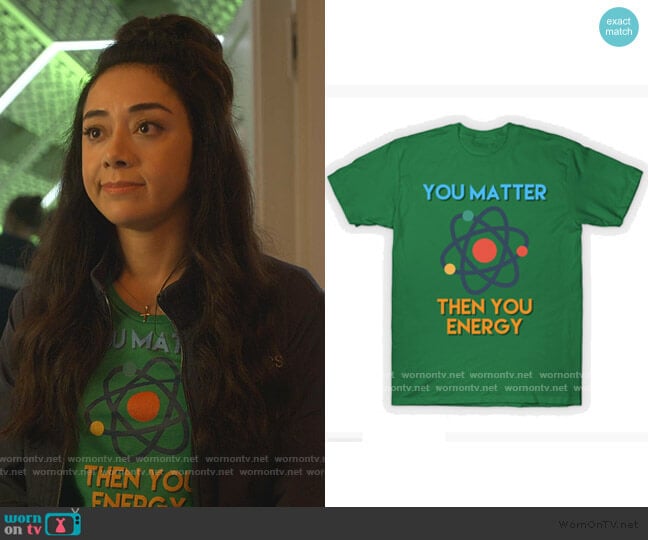 jmgoutdoors You Matter Then You Energy T-Shirt worn by Ella Lopez (Aimee Garcia) on Lucifer