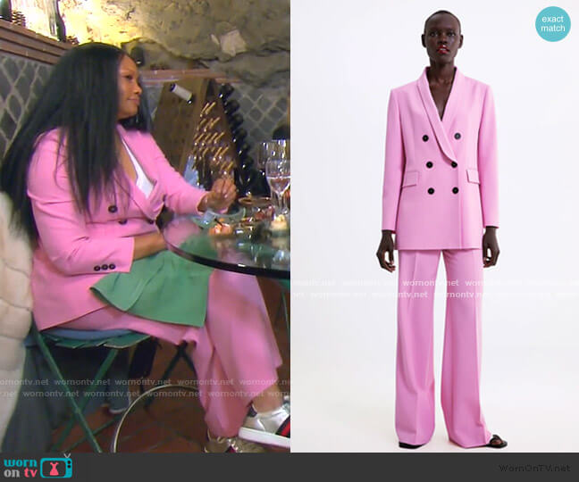 Zara Flared Pants worn by Garcelle Beauvais on The Real Housewives of Beverly Hills