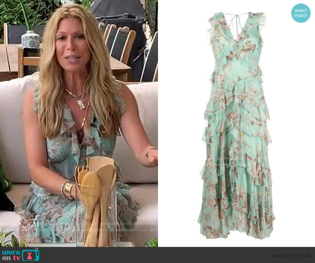 Zimmermann Ruffle Front Dress worn by Jill Martin on Today