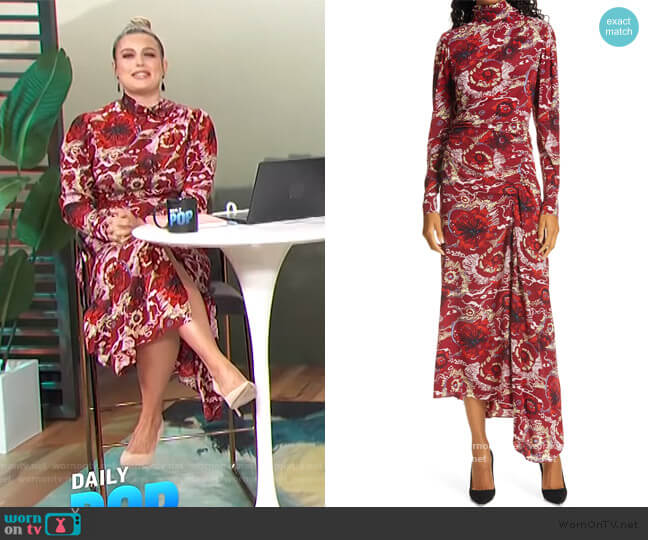 A.L.C. Isabella Maxi Dress worn by Carissa Loethen Culiner on E! News