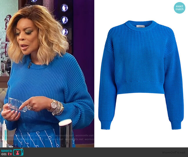 A.L.C. Jeremy Cropped Sweater worn by Wendy Williams on The Wendy Williams Show