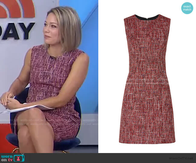 Adam Lippes Collective Tweed Sheath Dress worn by Dylan Dreyer on Today
